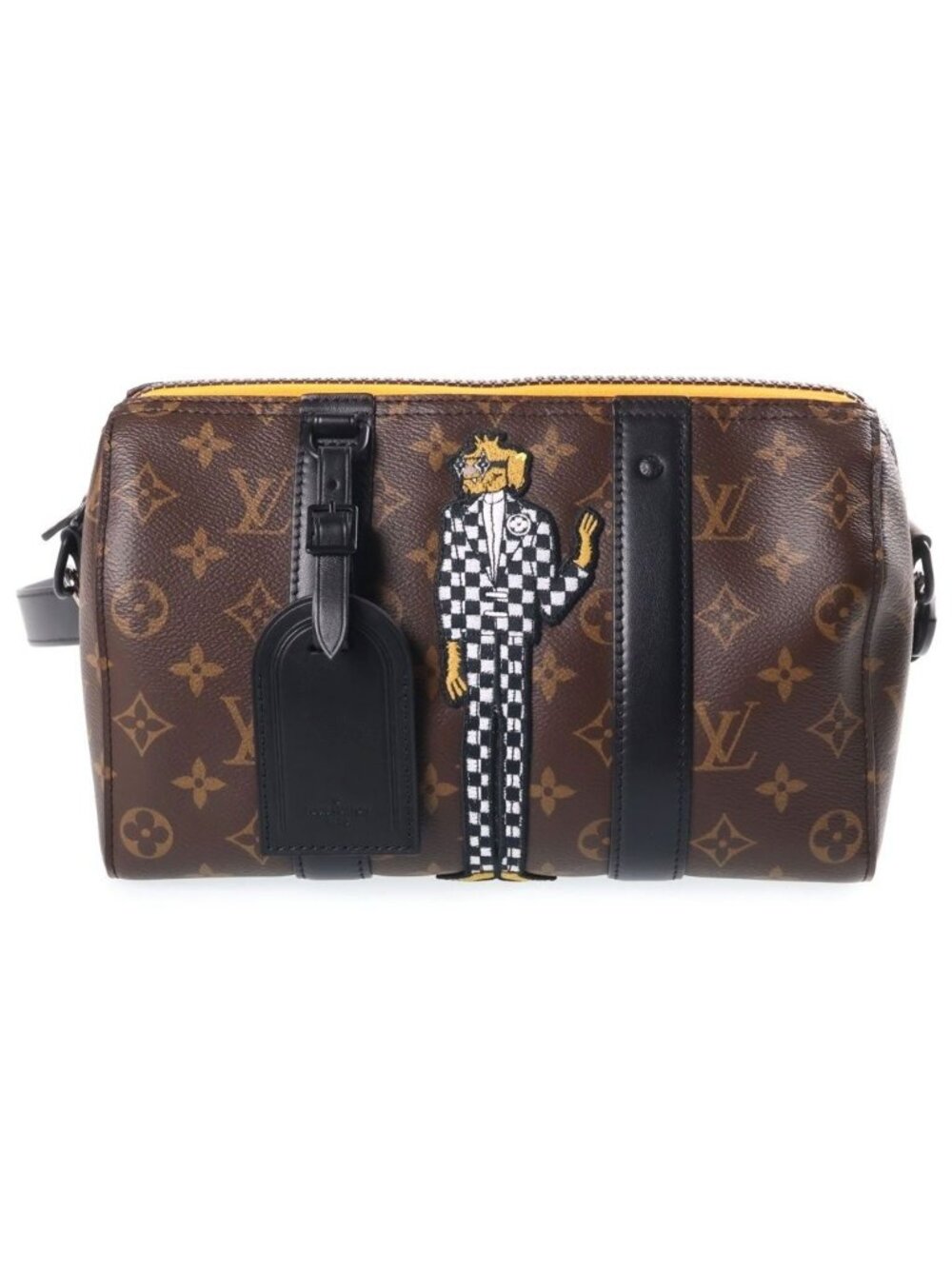 Louis Vuitton LV Lens City Keepall Shoulder Bag Leather Monogram
